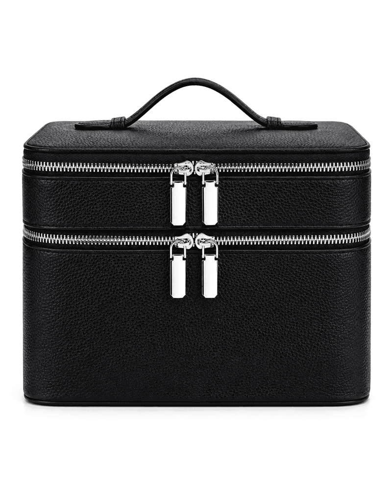 RINA Double Leather Bag in Black